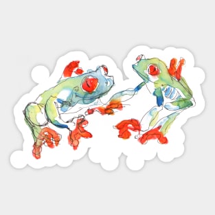 Tree Frogs Sticker